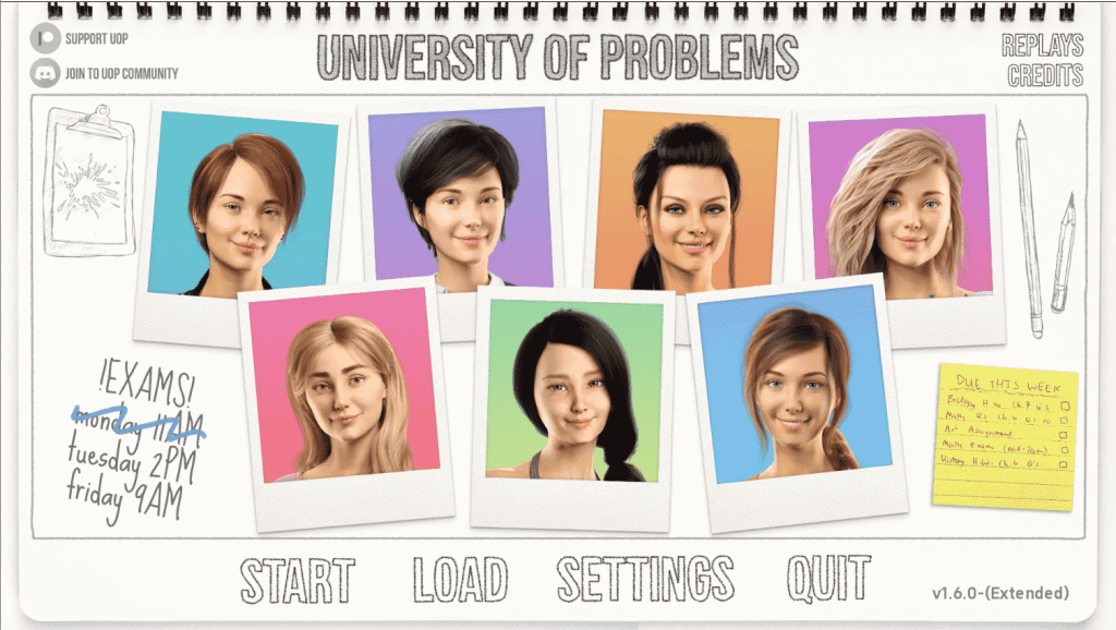 【PC+安卓】问题大学 University of Problems v1.6.0 汉化重制版【手绘SLG/汉化/6.18G/更新】-小奈资源库